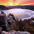 Sunrise Above Devils Lake
